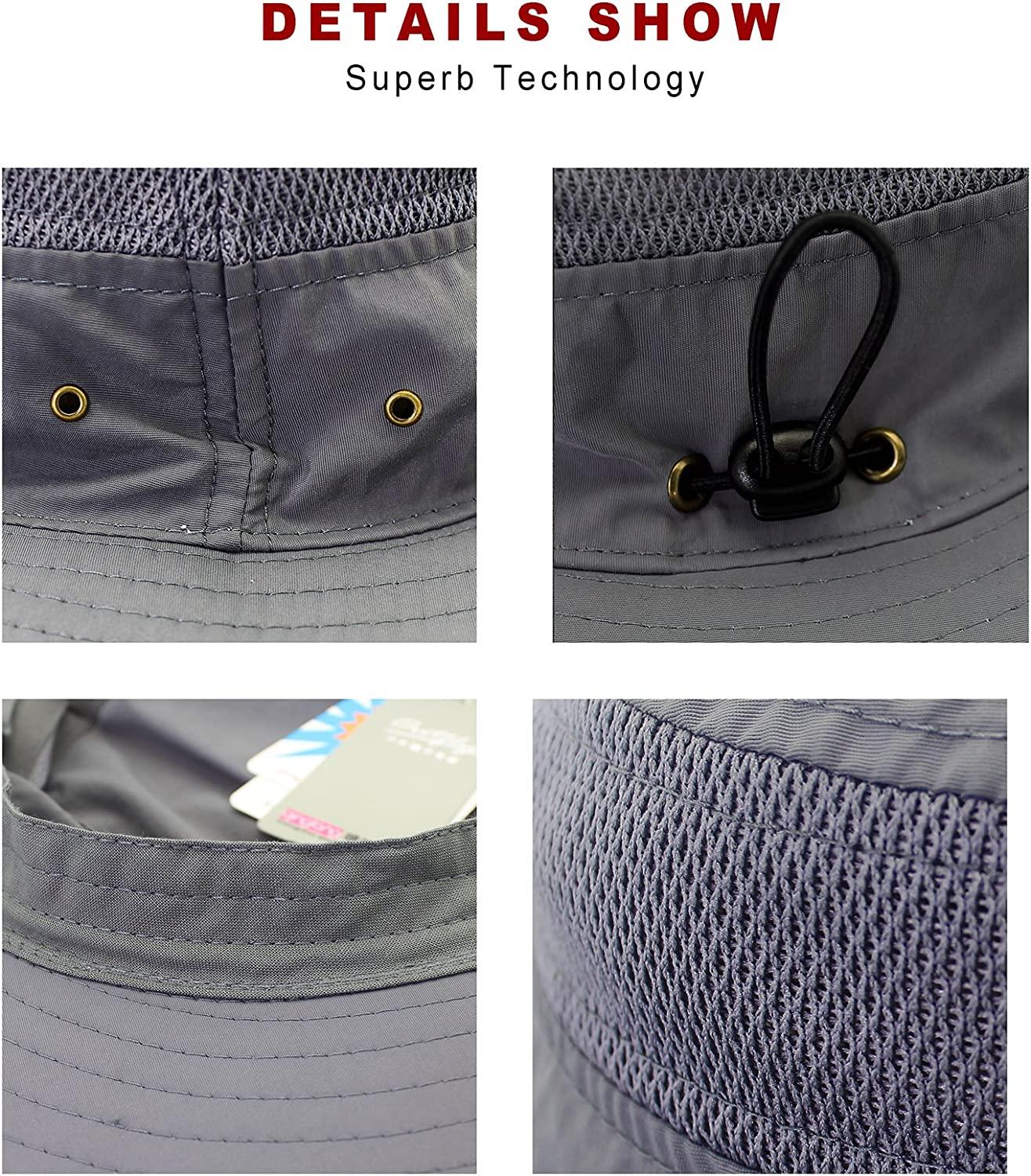 EONPOW Fishing Hats Windproof UPF50+ UV Protection Bucket Beach Mesh Sun Hat  56-61cm Dark Blue : : Clothing, Shoes & Accessories