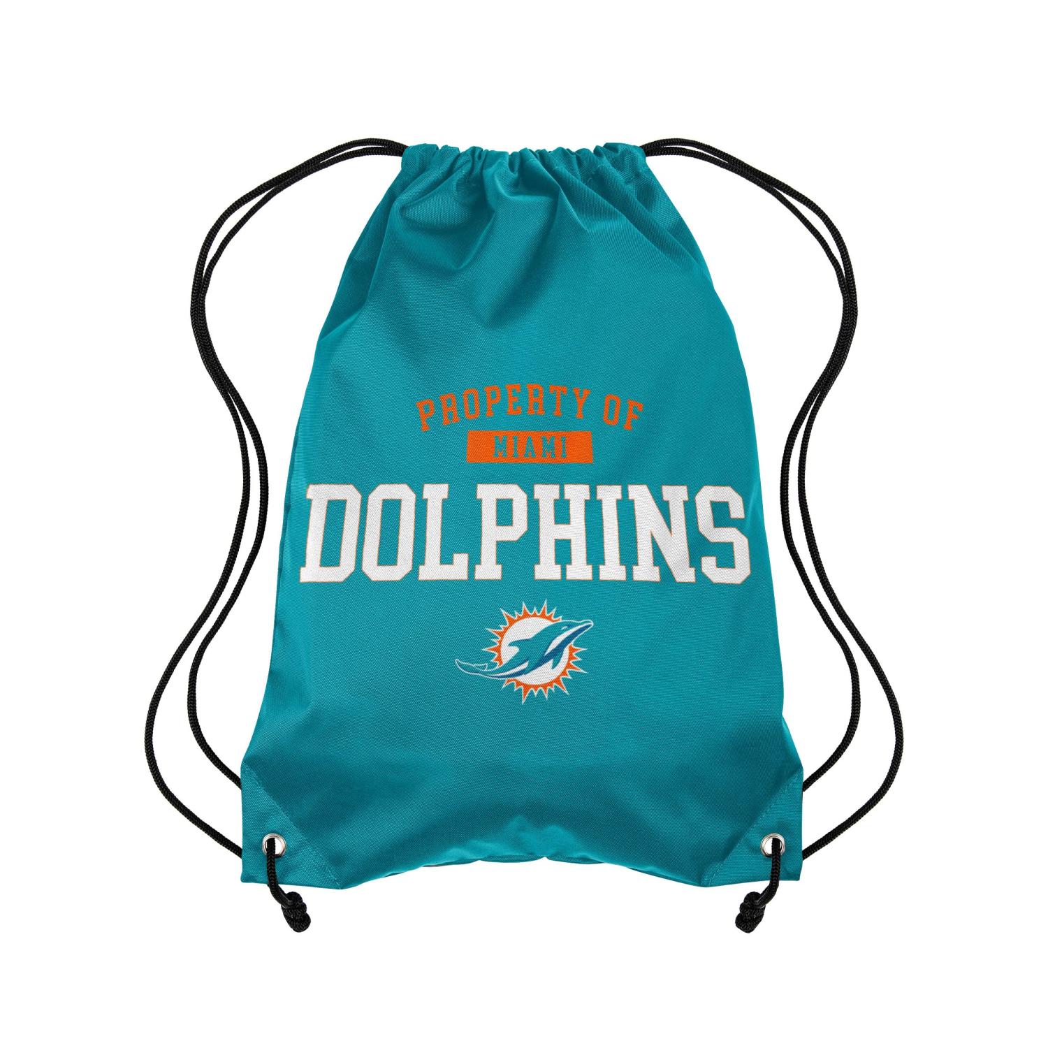 Miami Dolphins NFL Property Of Drawstring Backpack