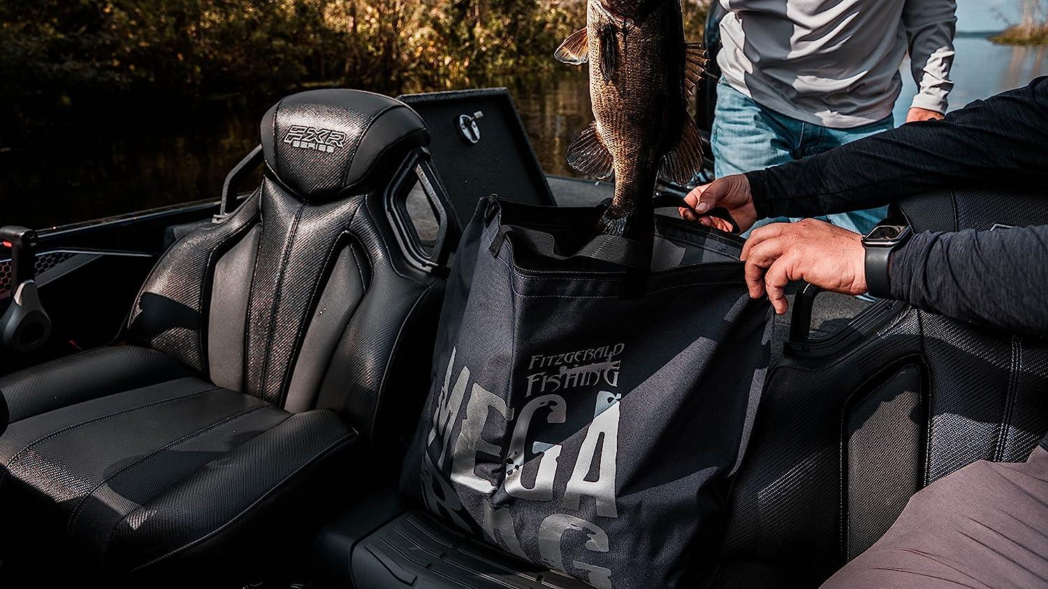 Fitzgerald Fishing Tournament Weigh in Fish Bag - Heavy Duty Fish Bags That  Transport Fish Safely, are Leak and Rip Resistant, Include Zipper Closure -  Mega Bag Logo