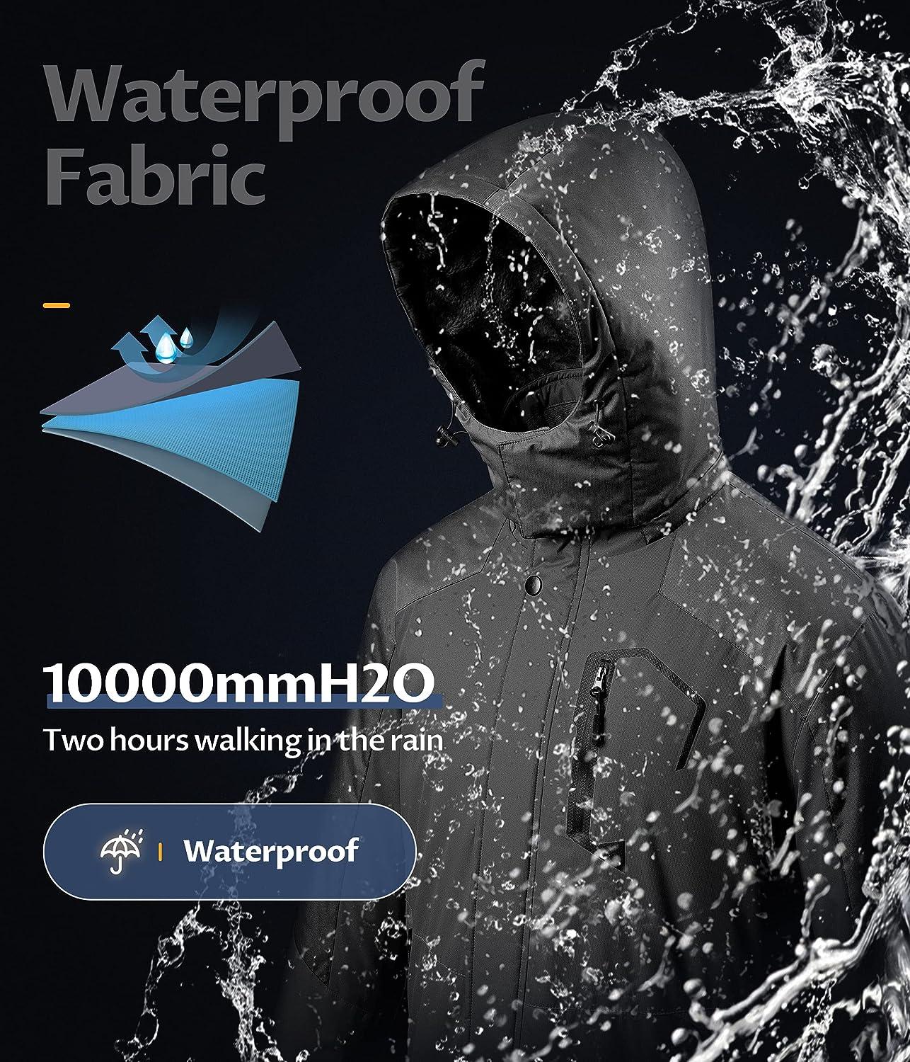 CREATMO US Men's Waterproof Puffer Jacket