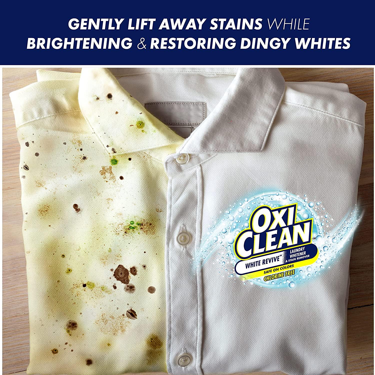 Wash Delicate Whites with OxiClean White Revive 