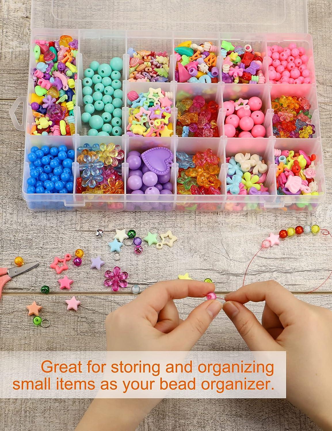 Big Deal Plastic Organizer Box, 2 Pack Clear Bead Organizer For Jewelry  Tackle Earring Craft Beads(15 Grids) - AliExpress