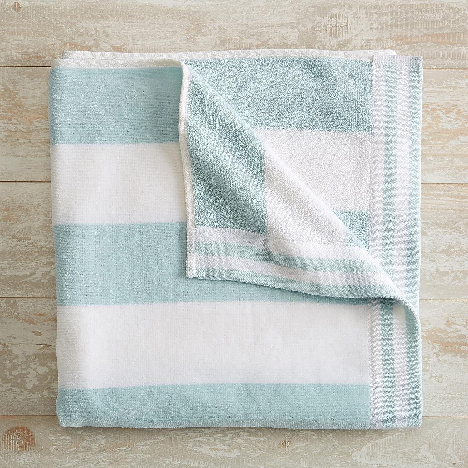 Oversized Cabana Stripe Beach Towels | Novia Collection by Great Bay Home