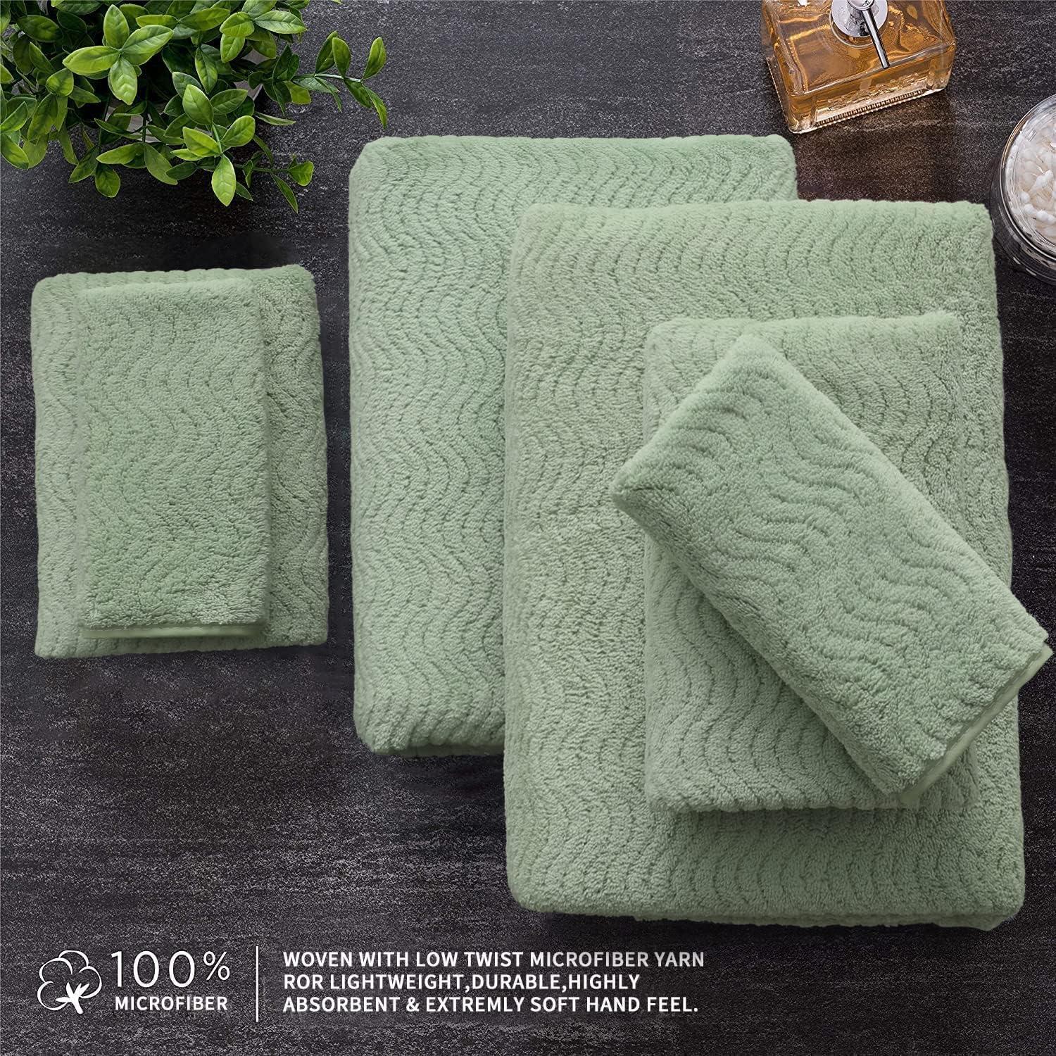 4 Pack Washcloths Set 13x13 Grey Towel Set for Bathroom Highly Absorbent  & Quick Dry Washcloths for Daily Use Soft Microfiber Multipurpose Washcloths  Premium Towel Set for Hotel Spa Shower Gym Grey