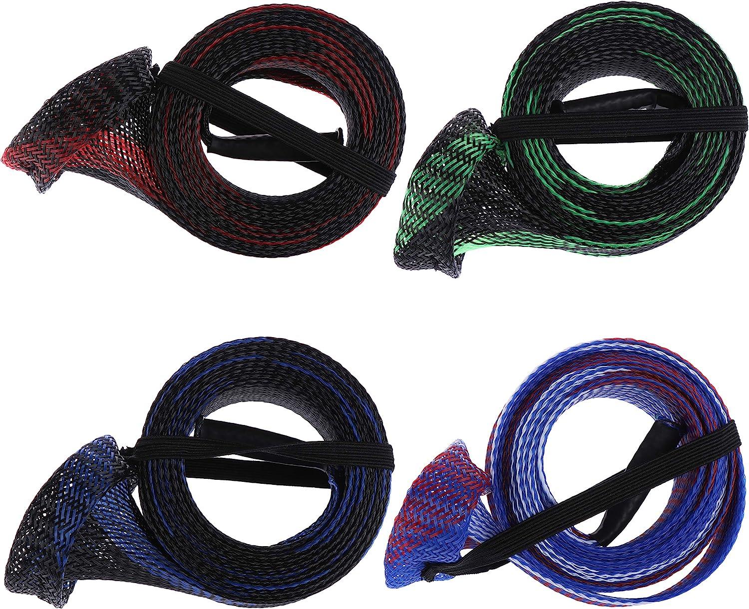 4 PCs 7 Colors Casting Fishing Rod Sleeve Fishing Pole Protectors Socks  Covers