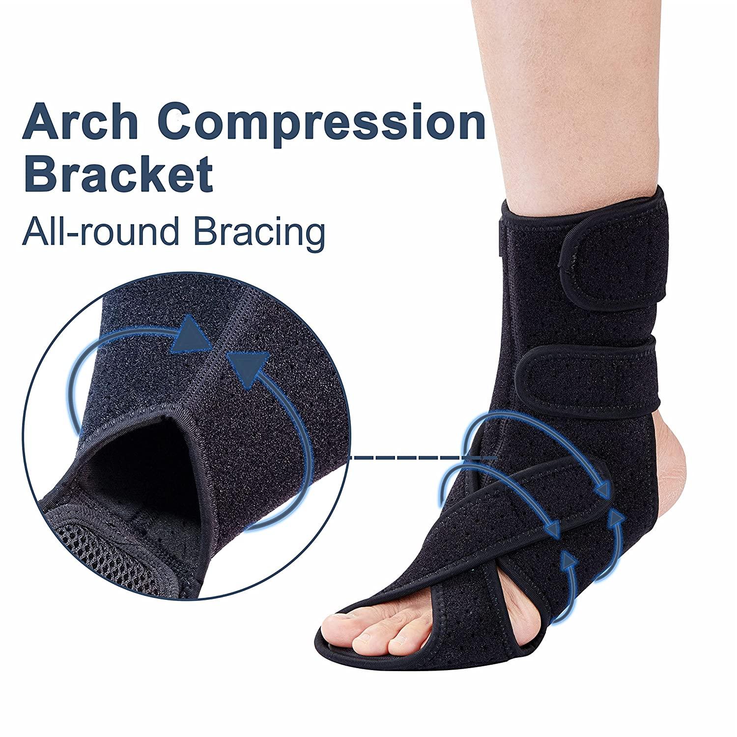 SYREBO Foot Drop Brace Medical Foot Up Ankle Foot Orthosis Support wit