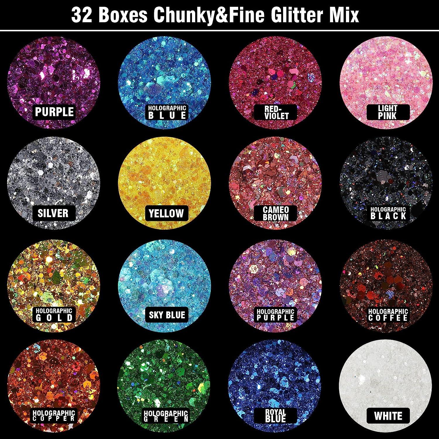 Pucker Up / Fluorescent Glitter / Flashy Glitter / Chunky Glitter