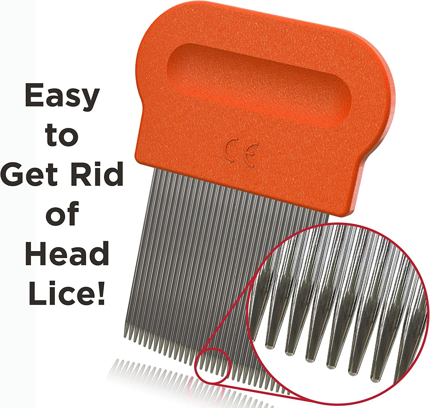 macro of lice and eggs removing by standless lice comb - Help Piojitos