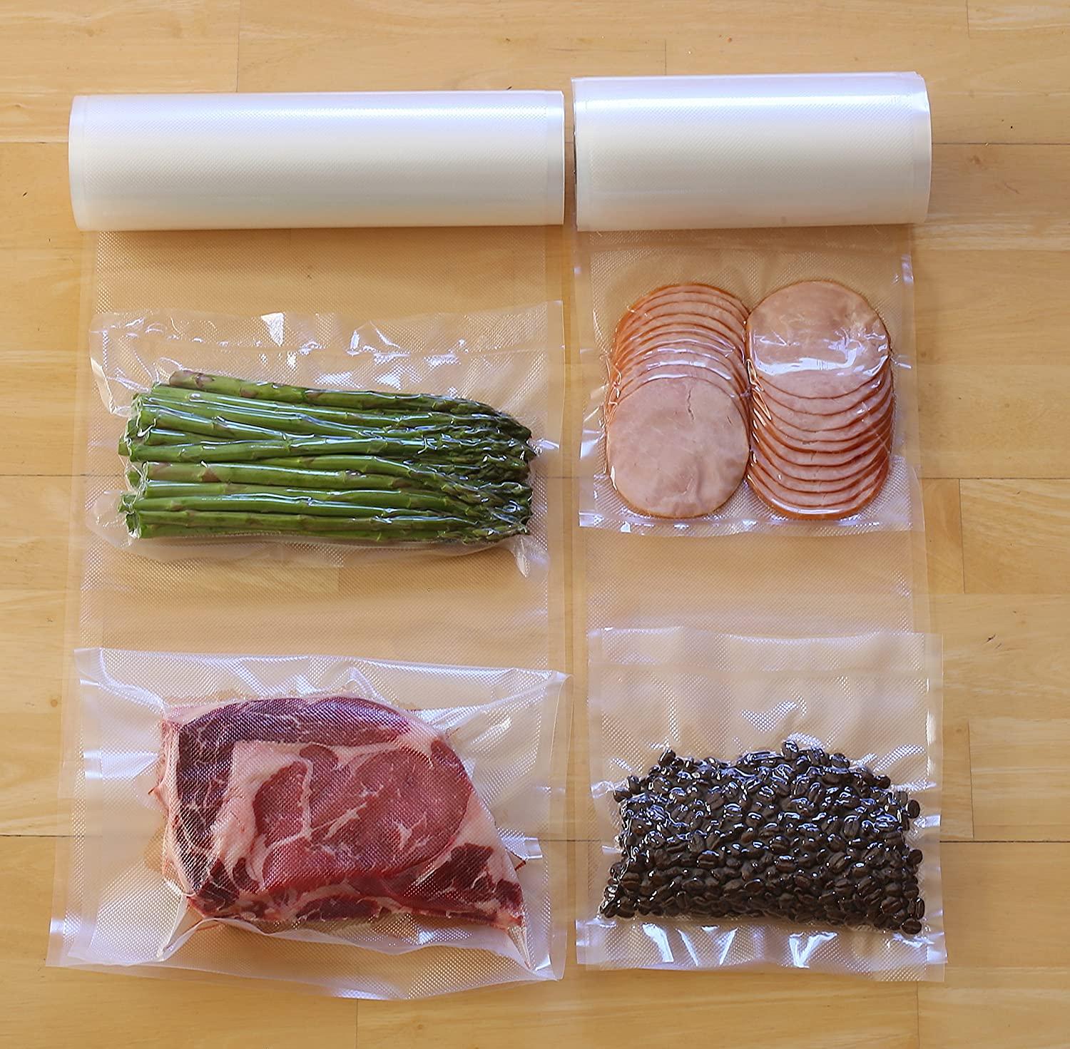 4 Vacuum Sealer Bags Roll 8x50' 11x50' Food Saver Kitchen