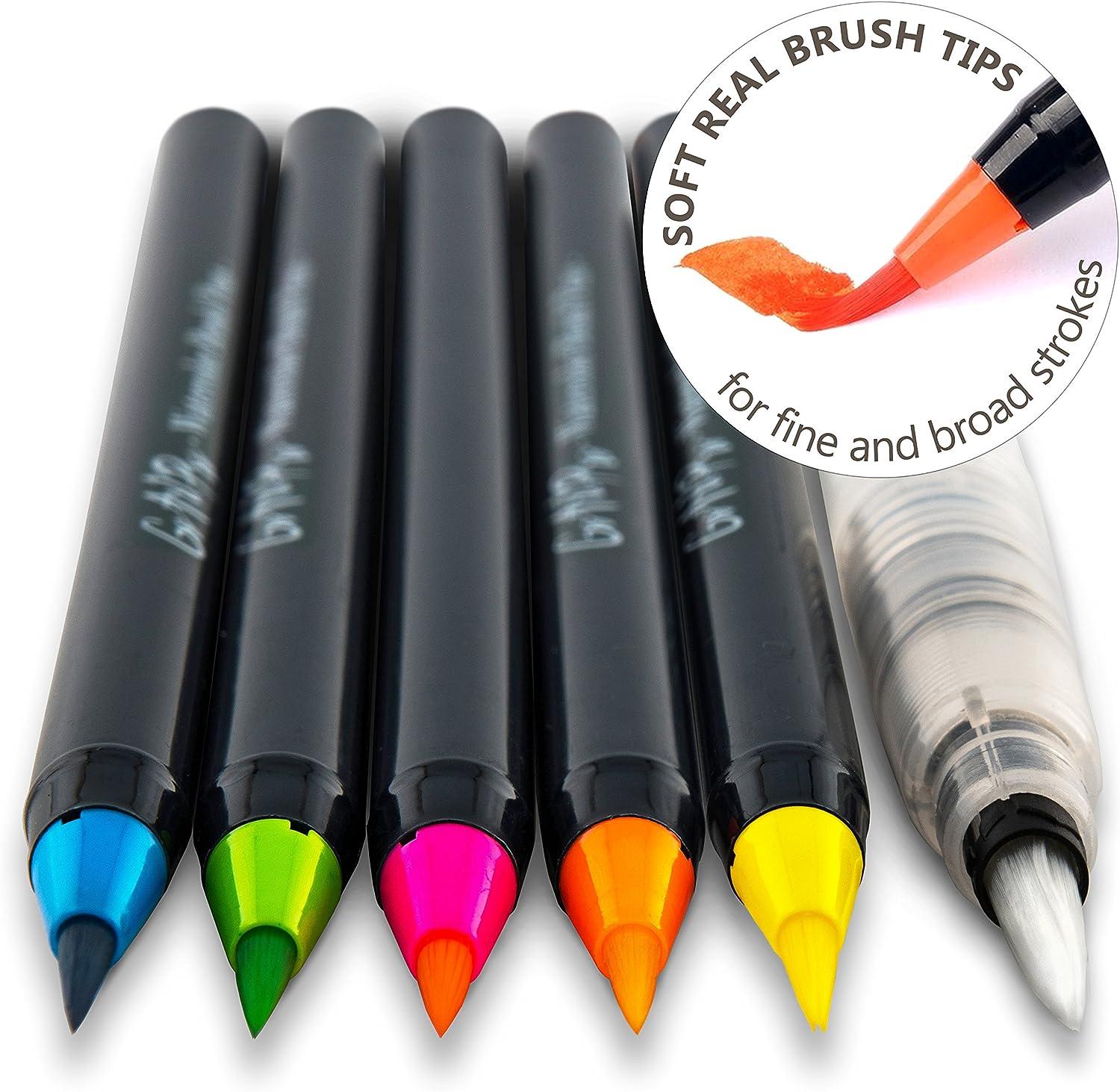 Stationery Paint Brush Pens, Painting with Flexible Nylon Brush Tips, Paint  Markers for Coloring, Calligraphy and Drawing Pen - China Pen, Brush Pen