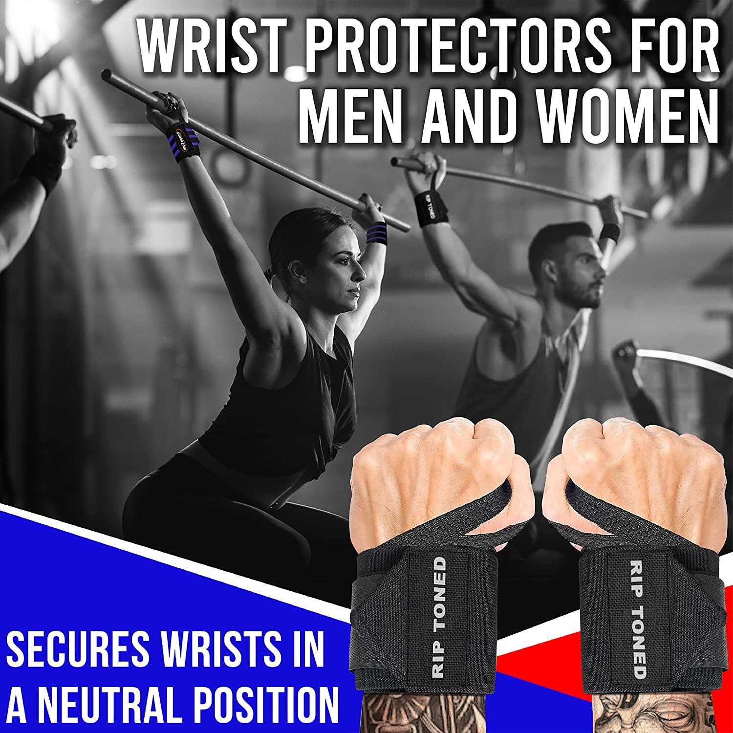 Rip Toned Wrist Wraps - 18 Professional Grade with Thumb Loops