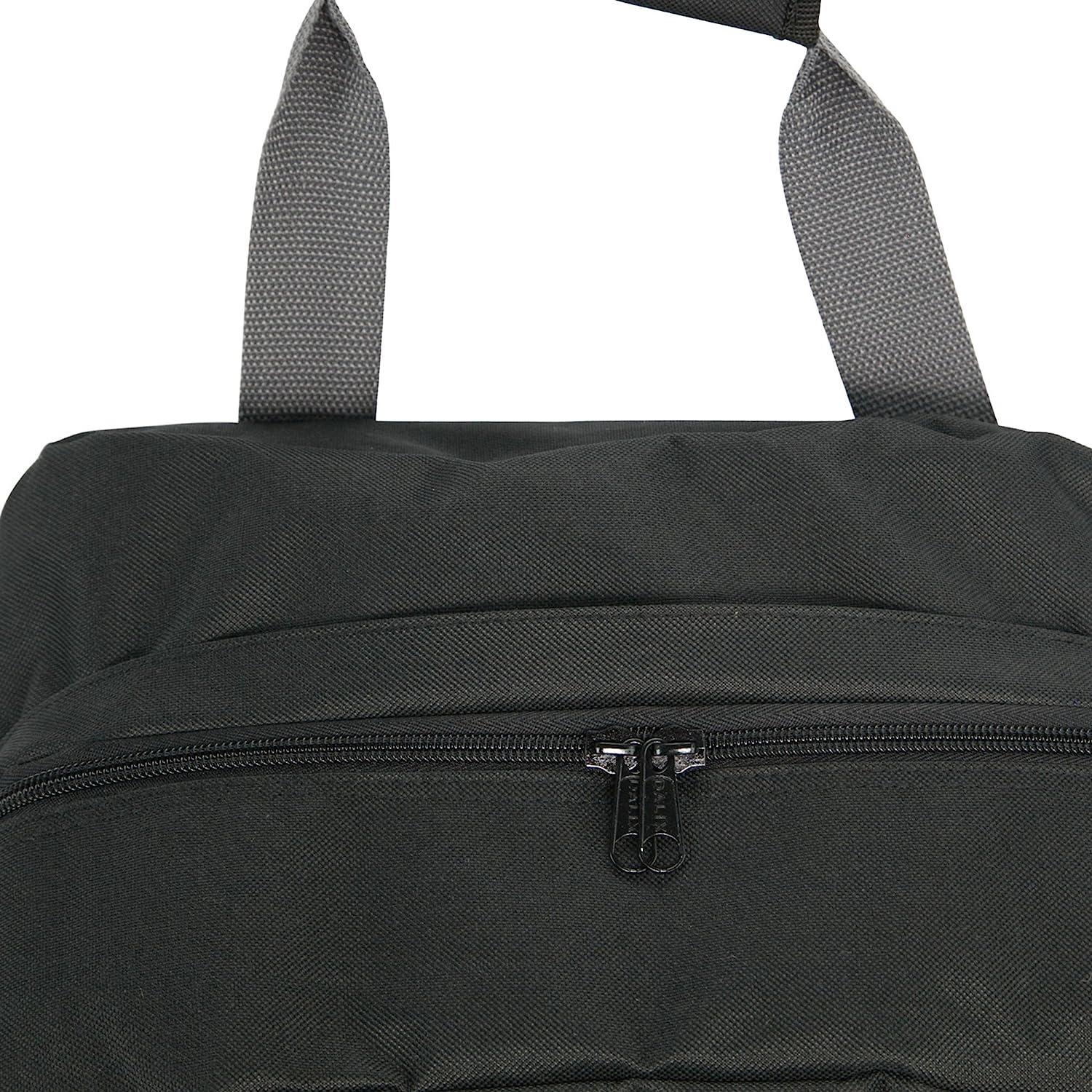  Dalix 14 Small Duffle Bag Two Toned Gym Travel Bag in Black