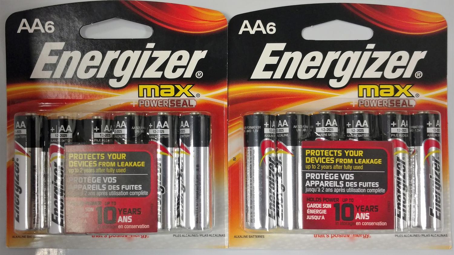 2 x Piles ENERGIZER Rechargeable AA