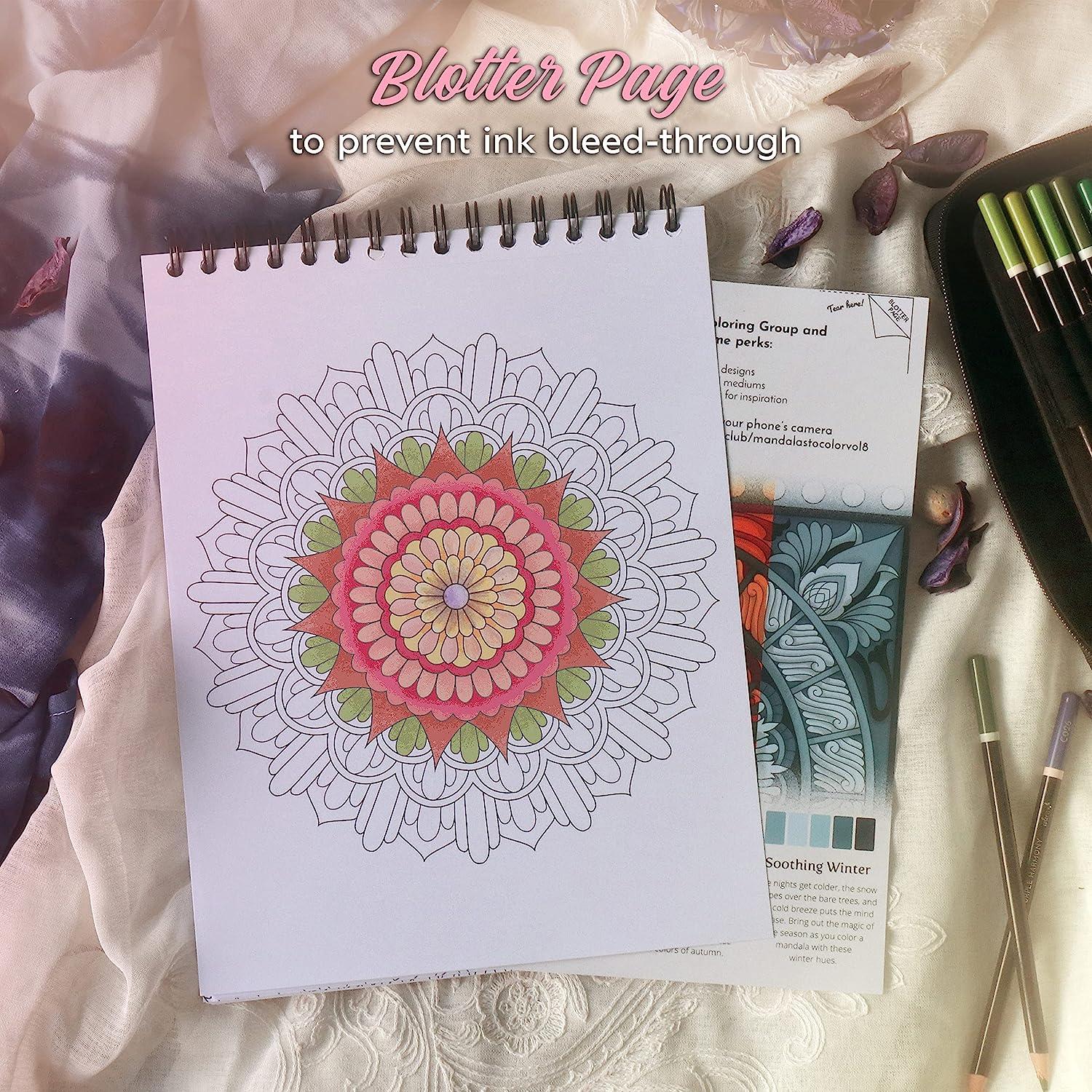 Mandala Coloring Book for Adults Volume 1. Thick Paper, Spiral