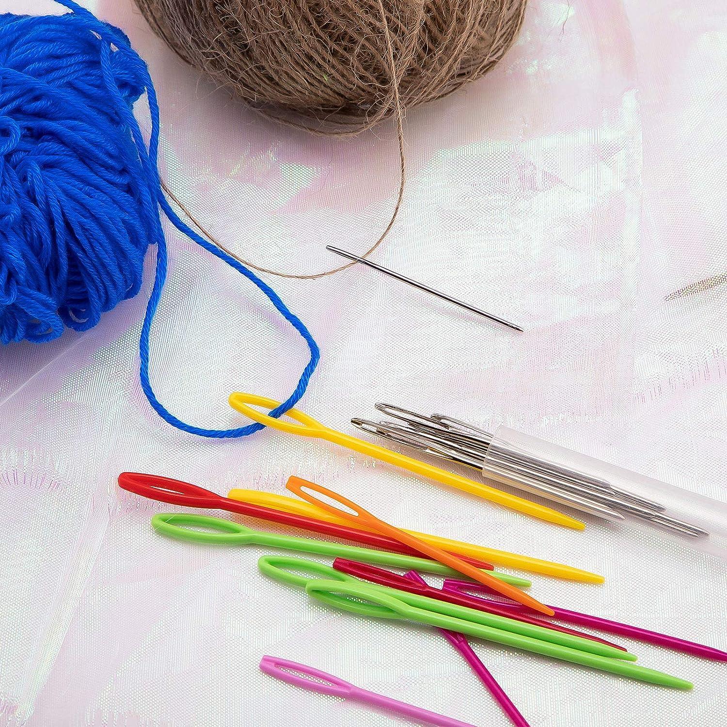 Plastic Sewing Needles, Large Eye Plastic Yarn Needles For Kids