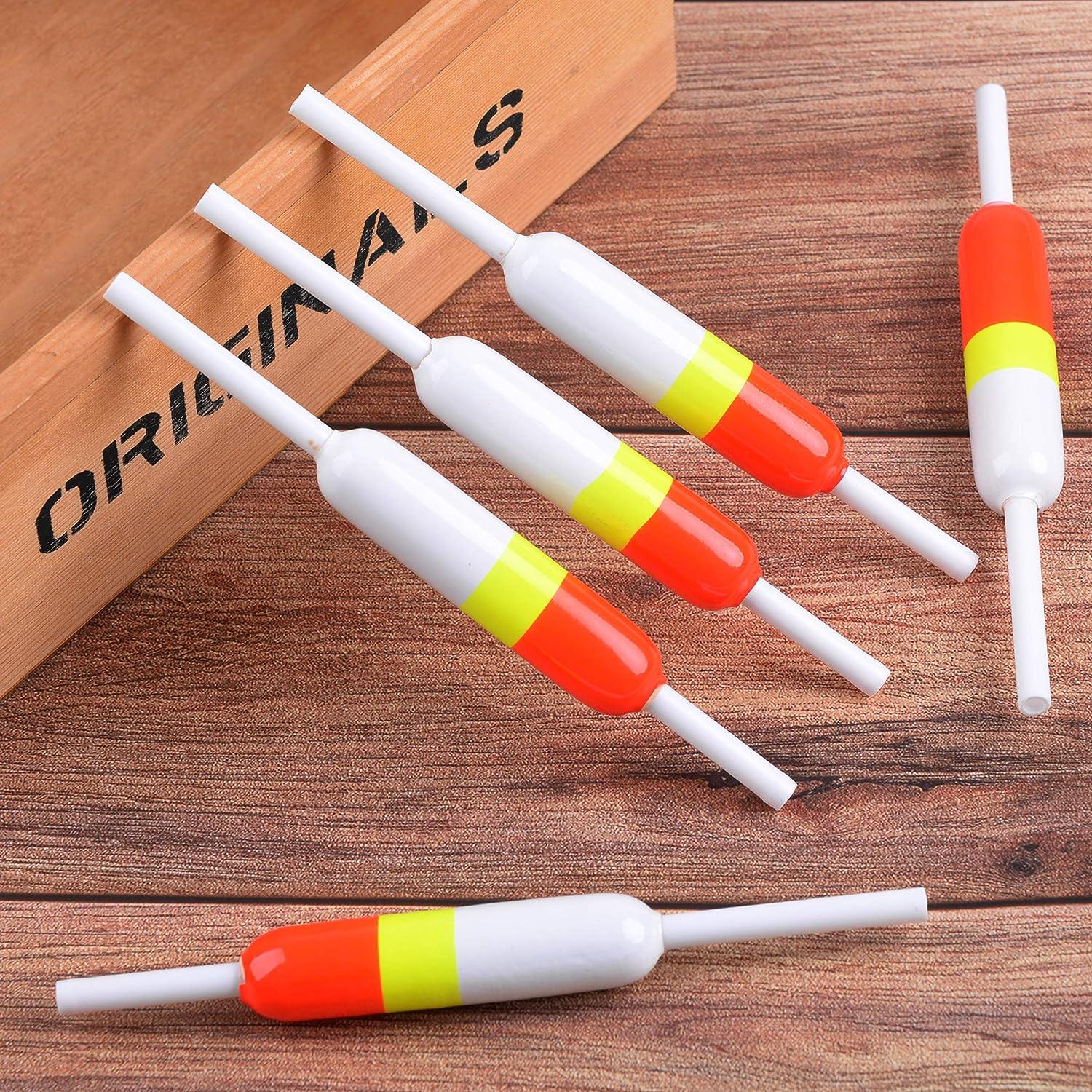 Slip Bobbers Fishing Floats Wood Spring Bobbers Floats Oval Stick Floats  for for Crappie Panfish Walleyes, 5pcs/10pcs
