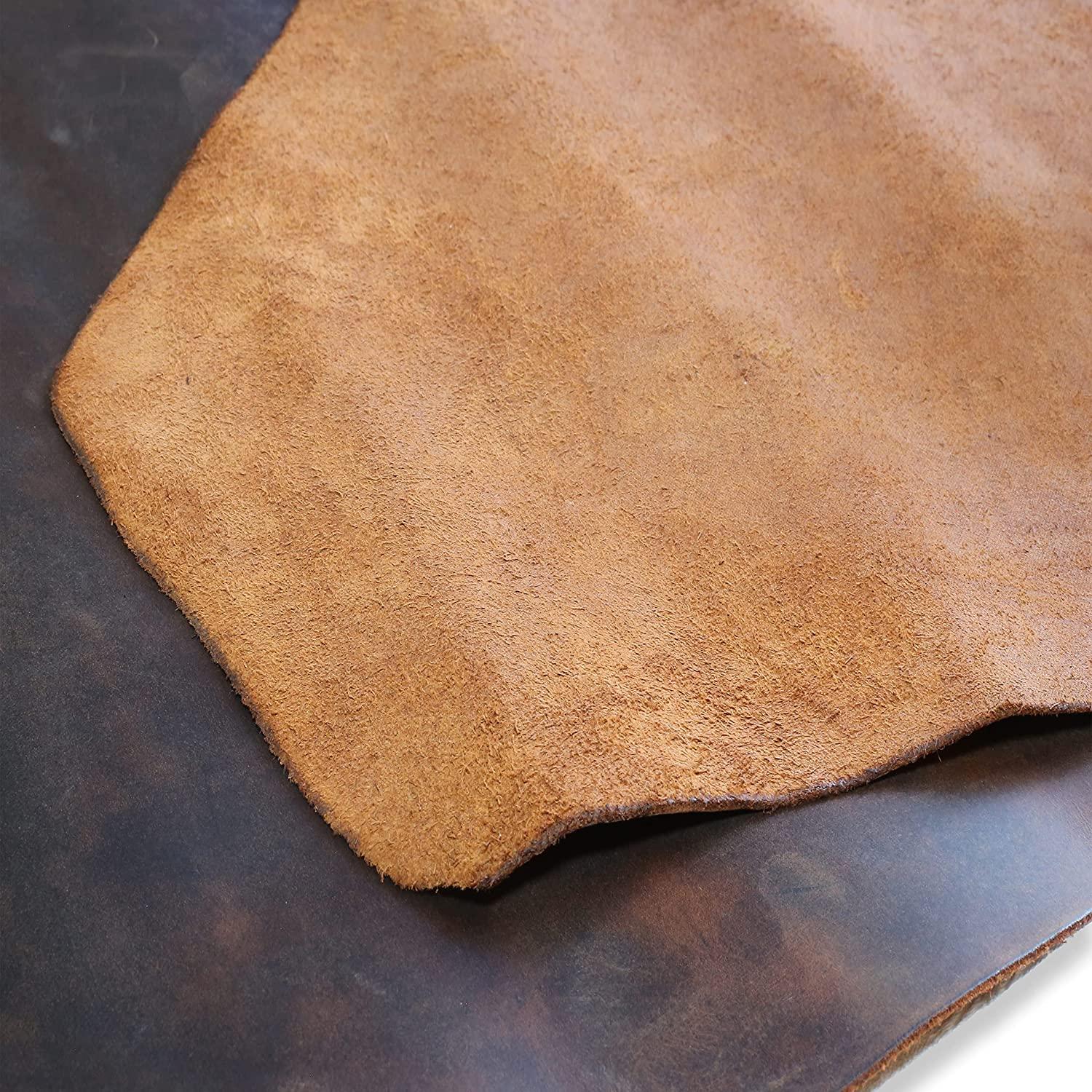 KEHLDMENG for Hand Sewn DIY Real Cow Leather Sheets - Leather Scrap Dander  Precut Leather Pieces / 5 Pieces 12 x 12 / 10 Pieces 6x12…
