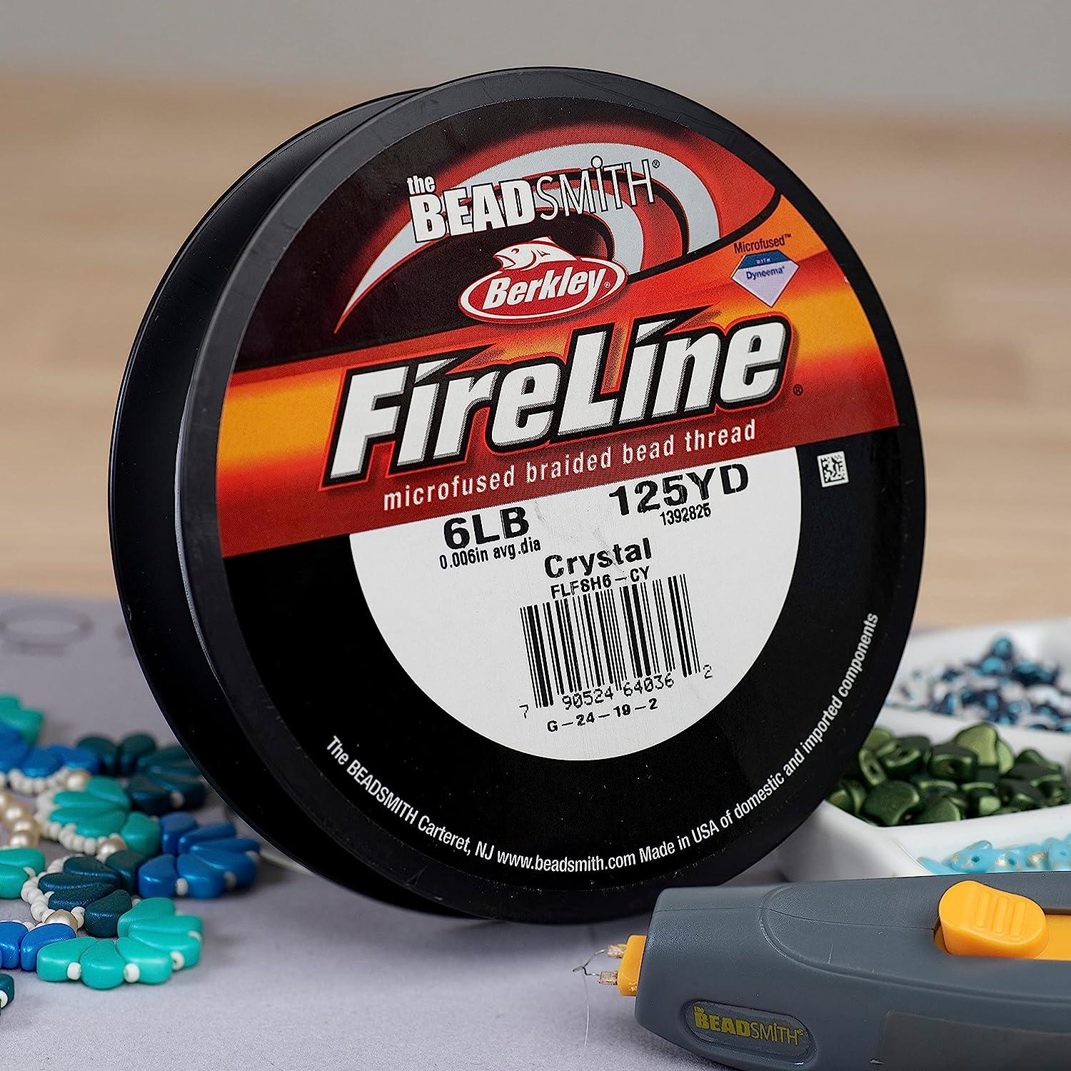 FireLine Beading Thread Cord Beadsmith 4LB 6LB 8LB Crystal Smoke