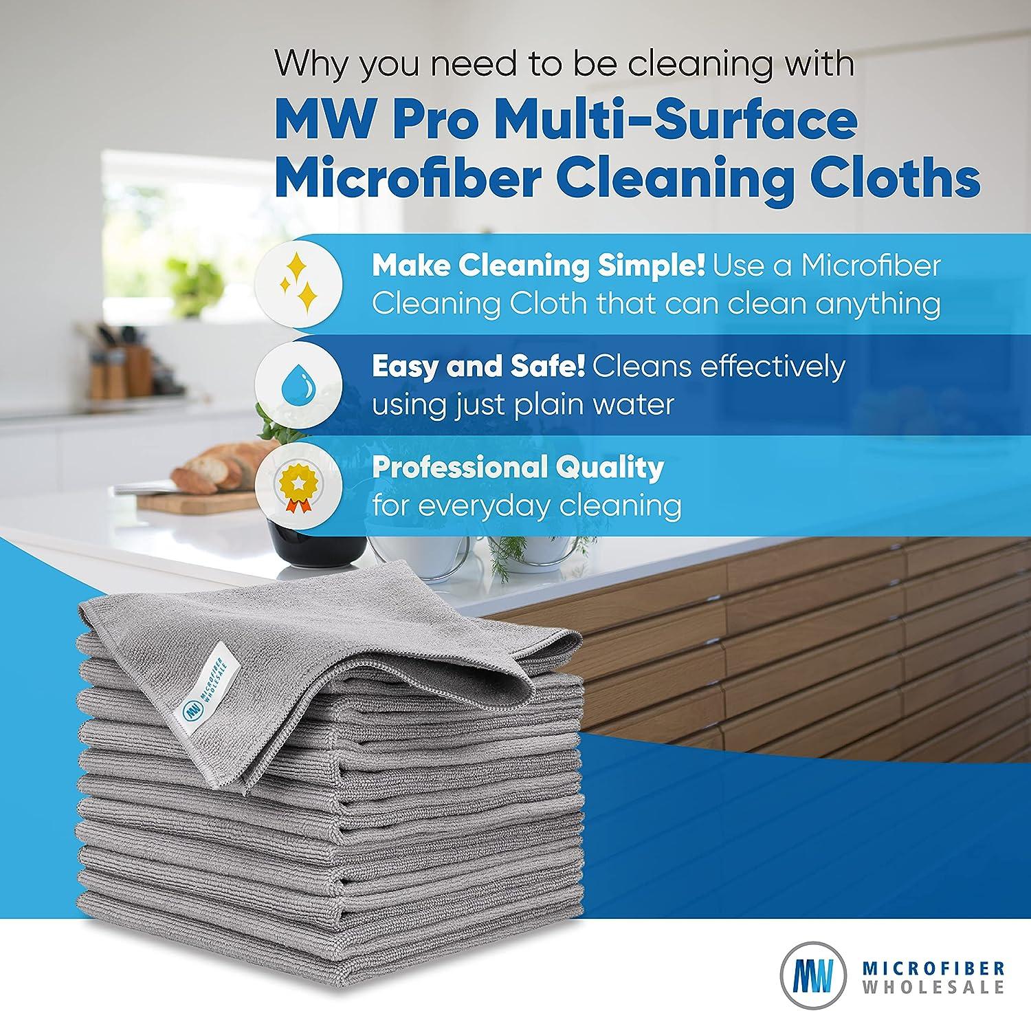 16”x16” MW Pro Multi-Surface Microfiber Towel - Pack of 12