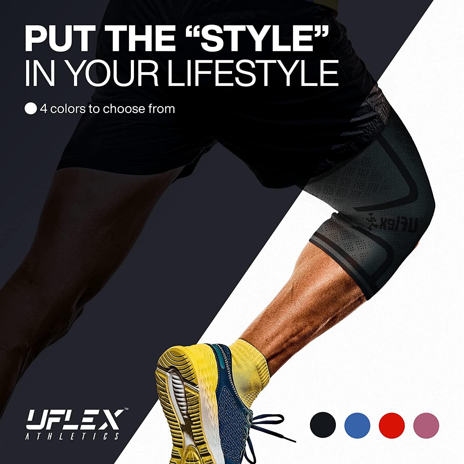 Uflex Athletics Compression Socks, Knee High Injury Recovery for