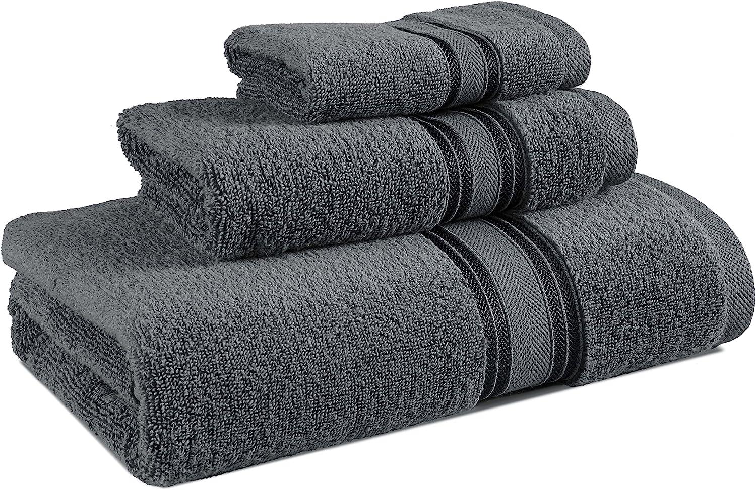LANE LINEN 4Pc Bath Towels for Bathroom Set - 100% Cotton Bathroom Towels,  Ultra Soft, Quick Dry, Highly Absorbent Premium Spa Quality Bath Towel Set