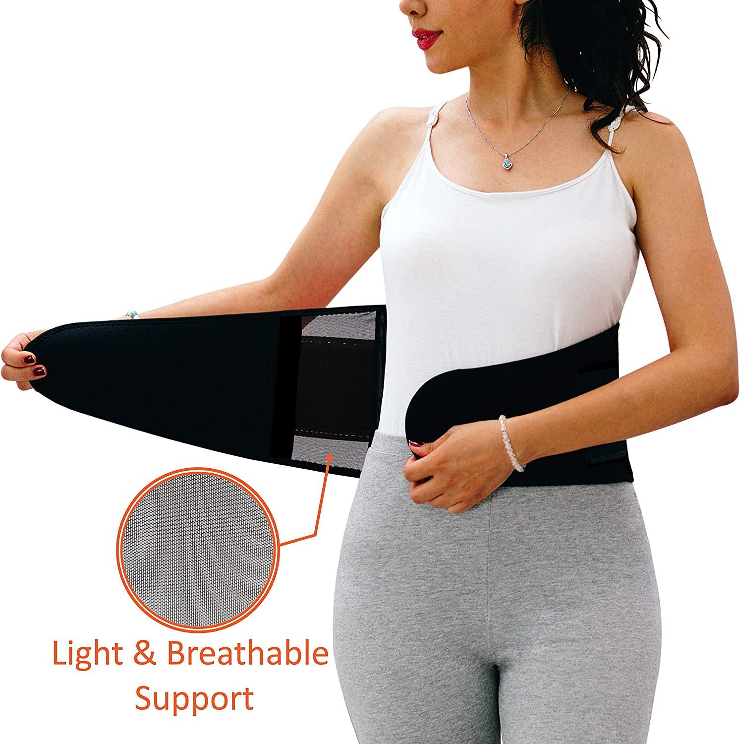 Extra Large Breathable Light Lower Back Brace Waist Trainer Belt for Women  & Men Posture Recovery & Pain Relief
