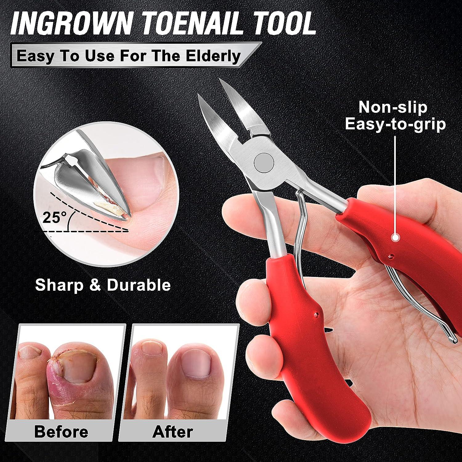 Toenail Clipper for Thick nails or Ingrown Toe nails for Elderly - Nail  Clippers for Seniors Toenails Professional Trimmer and Podiatrist Toenail