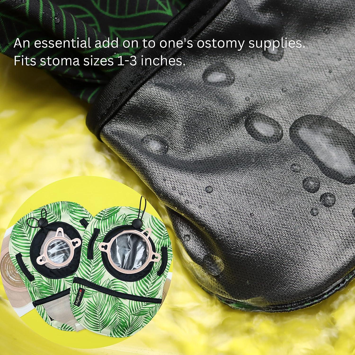 Stoma Bag Cover. White Reversible Open Ended. 10 X 6 X 3 Flange. Ileostomy,  Urostomy, Colostomy. Stoma Fashion, Ostomy Covers 