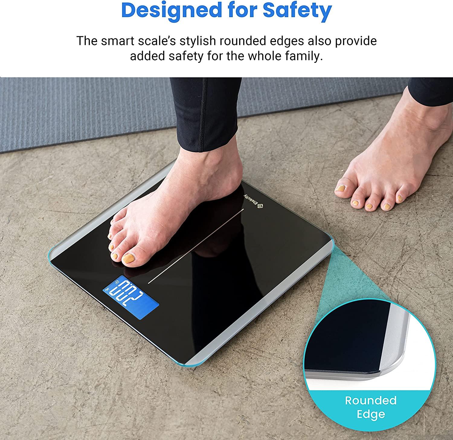 Etekcity Bathroom Scale for Body Weight and BMI Smart Bluetooth Digital  Weighing Scale Upgraded Version of eb9380h Scale Free VeSync App Rounded  Corner 11 x 11 inches 0.1lb/ 0.05kg 400 Pounds