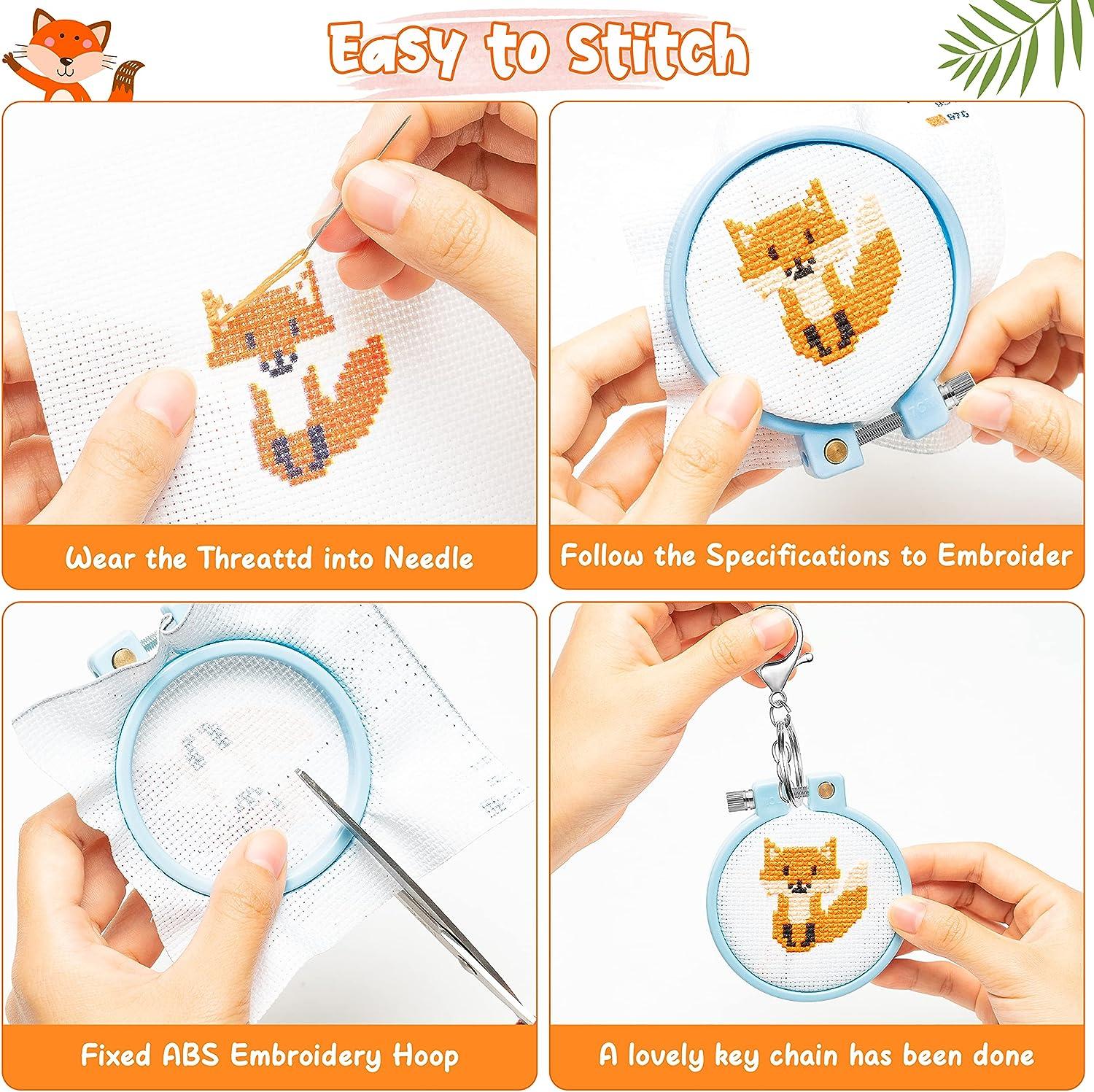 Cross Stitch Starter Kit-Easy Handmade Cross Stitch for Beginners Adults  Kids
