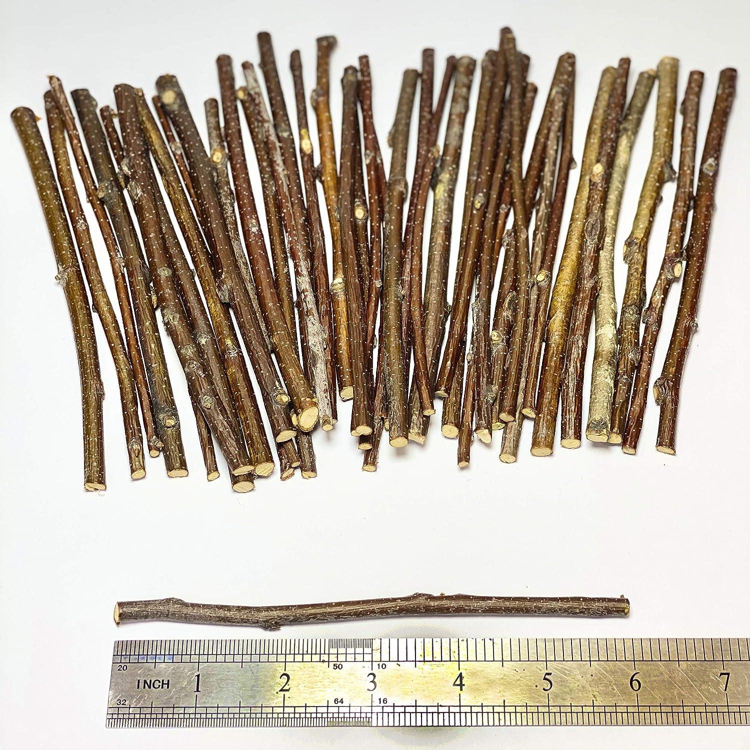 120 Gram - Wood Sticks for Crafts - 6 Inch Birch Wood Craft Sticks