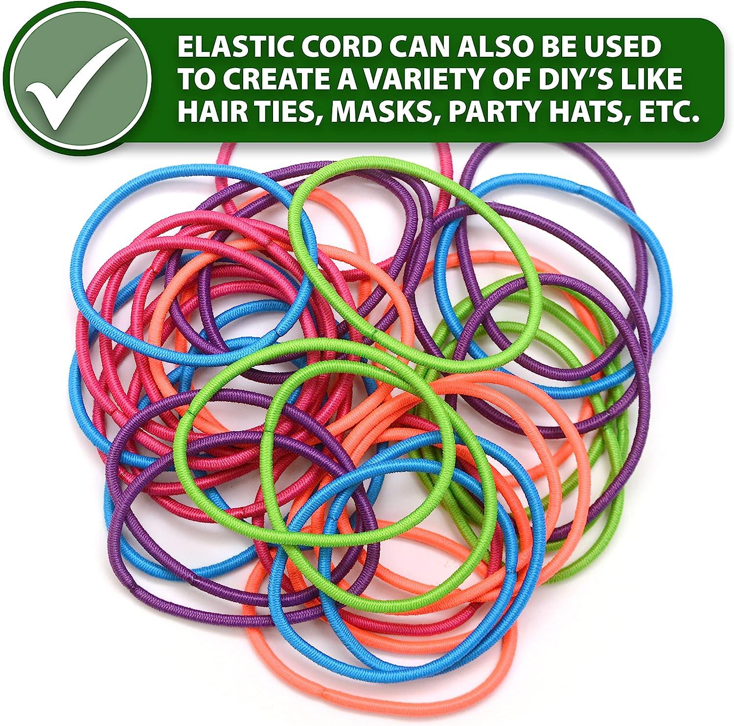 Mandala Crafts Elastic Cord Stretchy String for Bracelets, Necklaces,  Jewelry Making, Beading, Masks (Baby Blue, 2mm 76 Yards) 