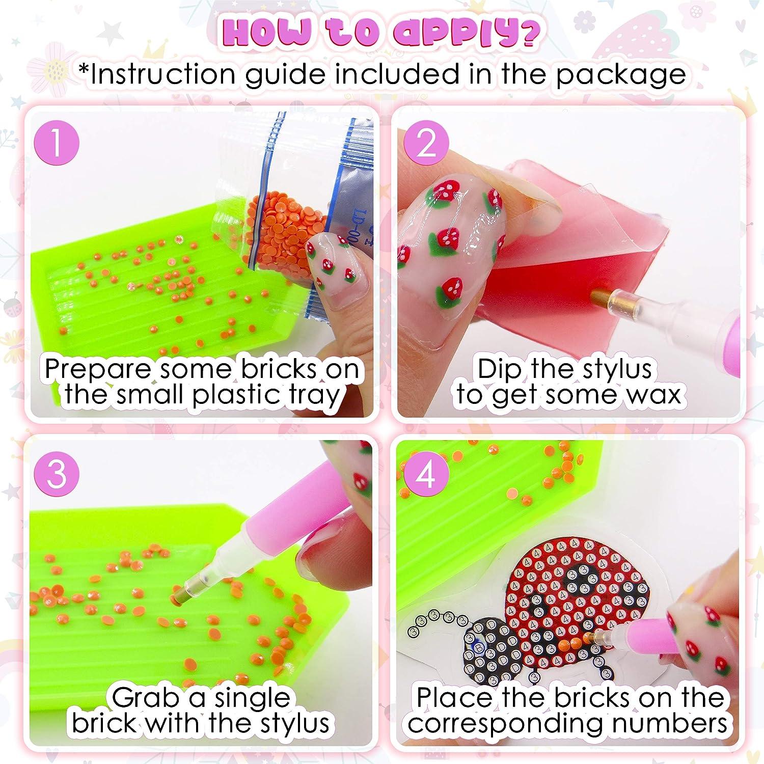  57PCS Diamond Painting Stickers for Kids - Fun DIY Diamond  Painting Kits for Kids, Arts and Crafts for Kids Ages 8-12/6-8, Gem Sticker  Art Kits for Kids Adult Beginners Gift 