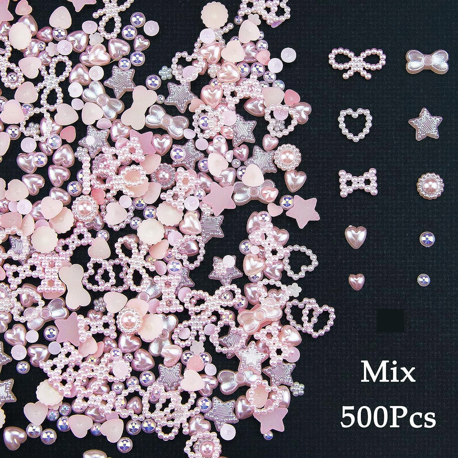 550Pcs Color Pearls Heart Nail Charms Mixed Sizes Flatback Hollow Heart  Cute Assorted Pearls Heart Beads 3D Nail Art Charms Material Embellishments  for Nail Art DIY Crafts Accessories - Yahoo Shopping