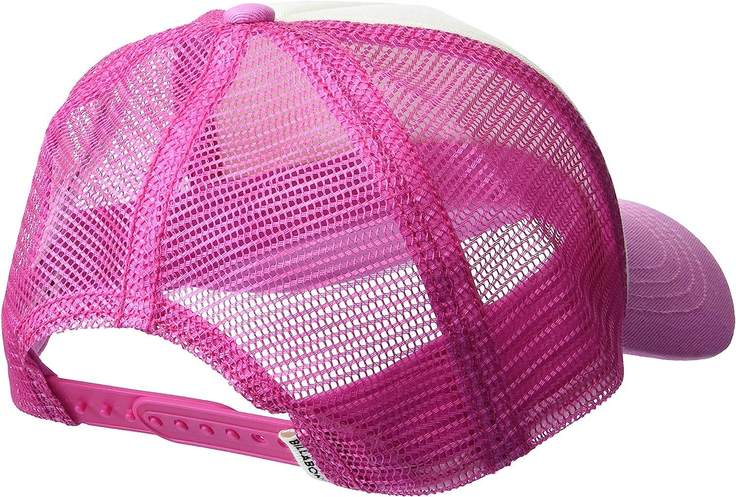 Love Hat, Paradise Trucker Back Billabong Adjustable One Pink, Girls\' Mesh California Pitstop