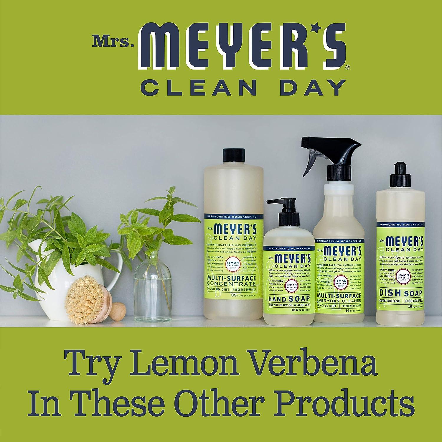  MRS. MEYER'S CLEAN DAY Kitchen Essentials Set, Includes: Hand  Soap, Dish Soap, And All Purpose Cleaner, Lemon Verbena, 3 Count Pack :  Health & Household