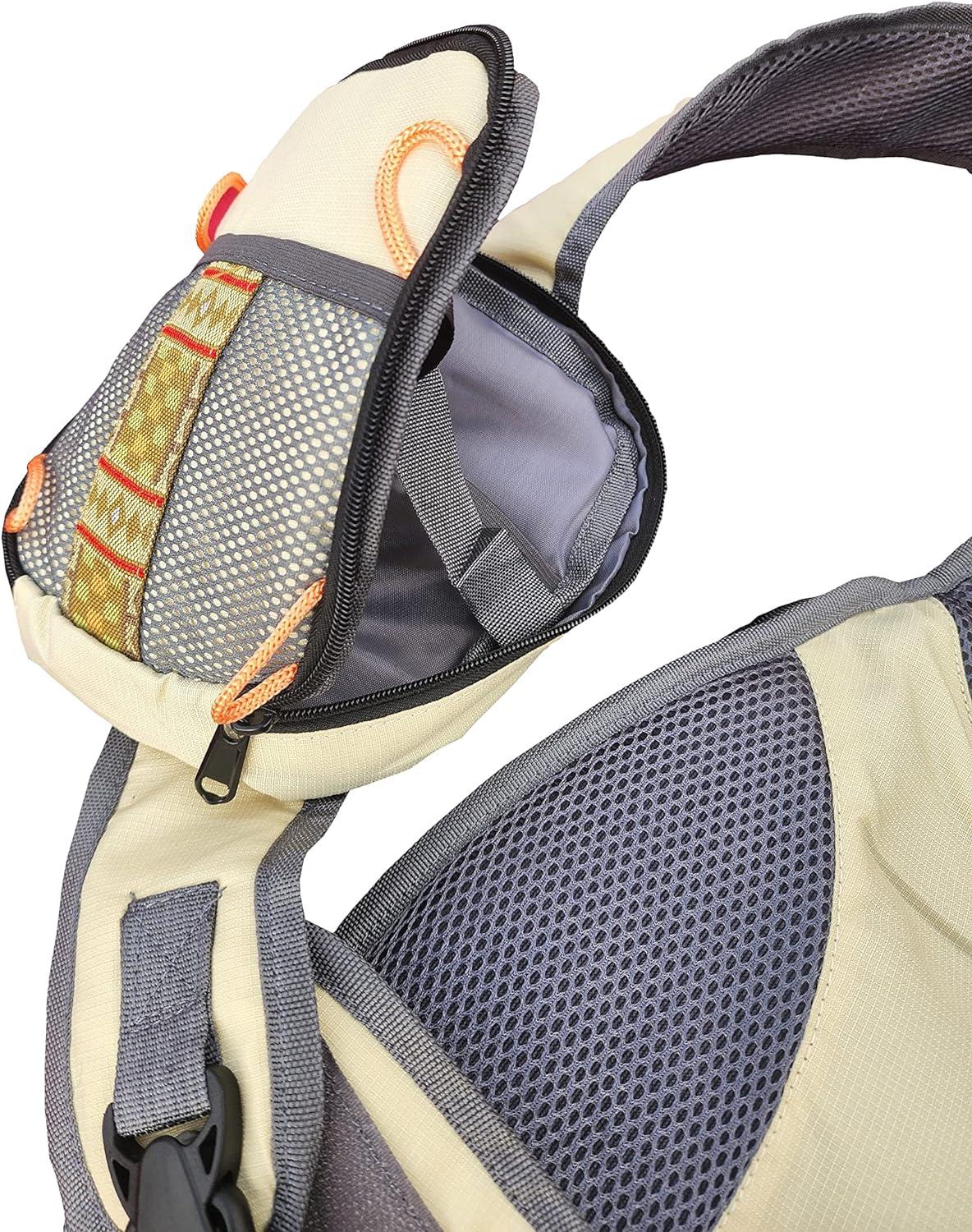 SUMATO Tenkara Sling Pack Quiver - Fly Fishing Vest for Men and Women  Adjustable Outdoor (Vest/Sling Pack) (WTV10002FBA)