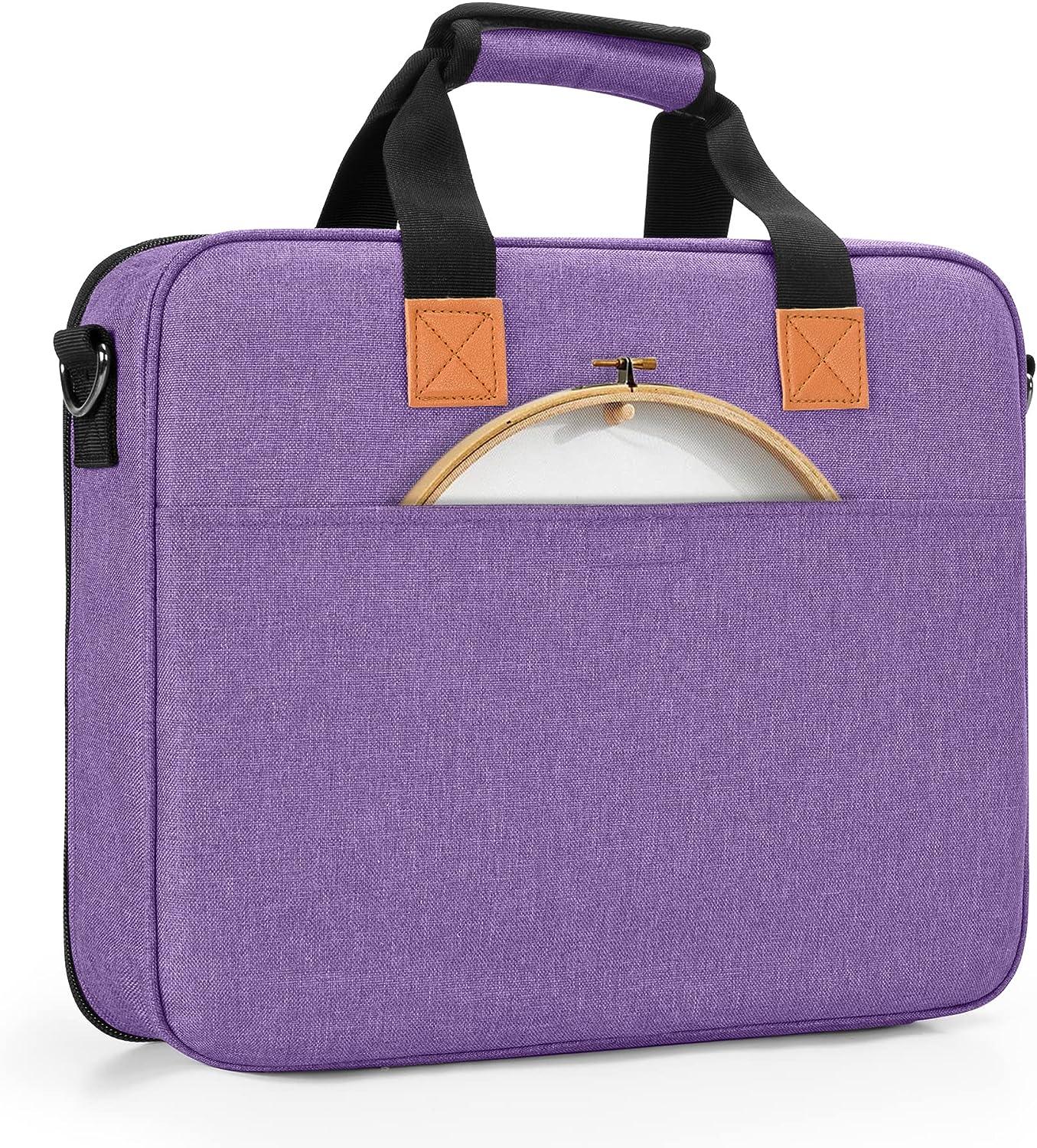 LUXJA Carrying Case for Diamond Painting Accessories and A3 Light Pad,  Purple