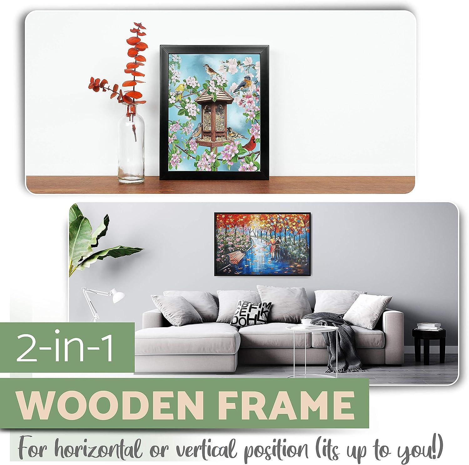 ARTIQO DIY Canvas Stretcher Bars 12x16 Inch Canvas Frame - Easy to
