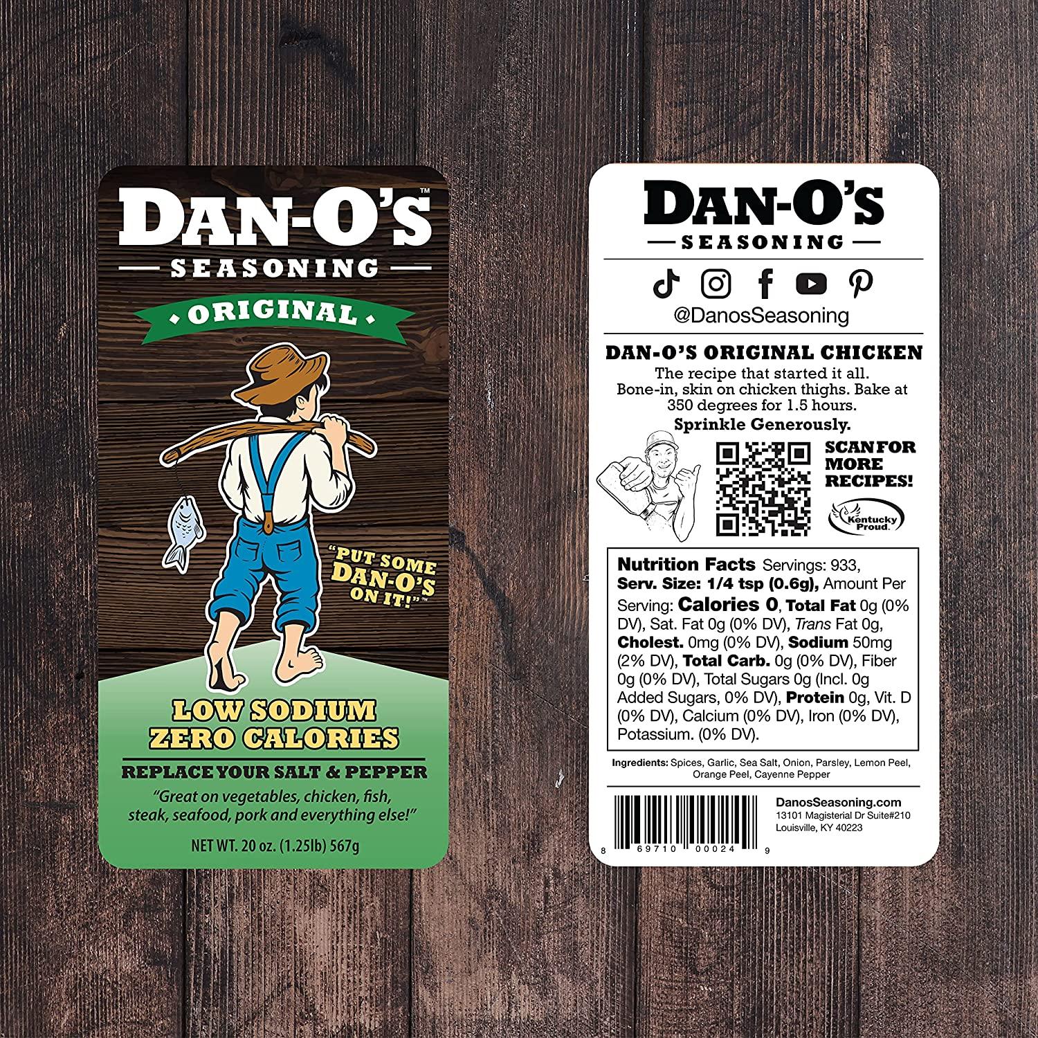 Dan-O's Seasoning Original Seasoning Blend - All Natural, No Sugar, Zero  Calories - 20 oz Dry Seasoning & Marinades in the Dry Seasoning & Marinades  department at