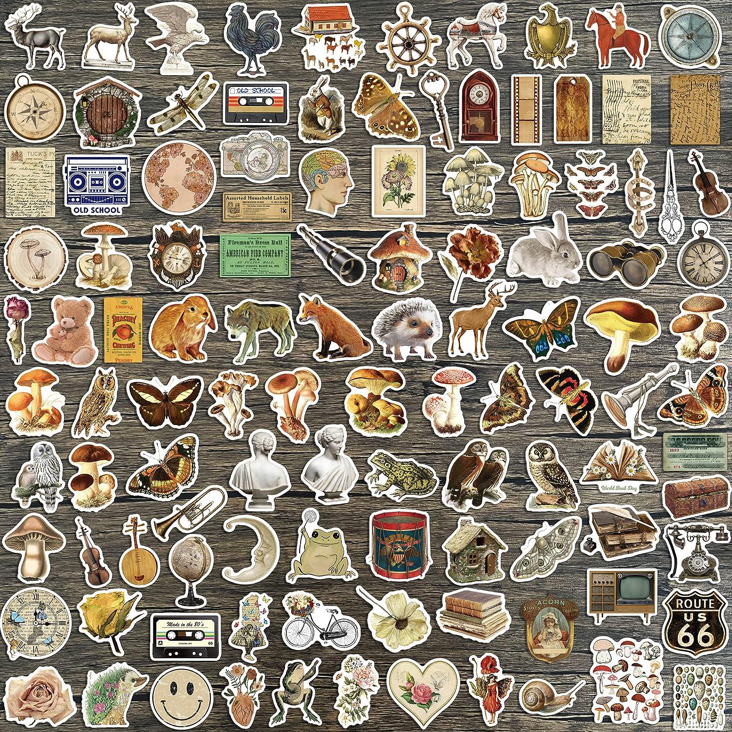 Vintage Stickers for scrapbooking//Aesthetic Vintage//