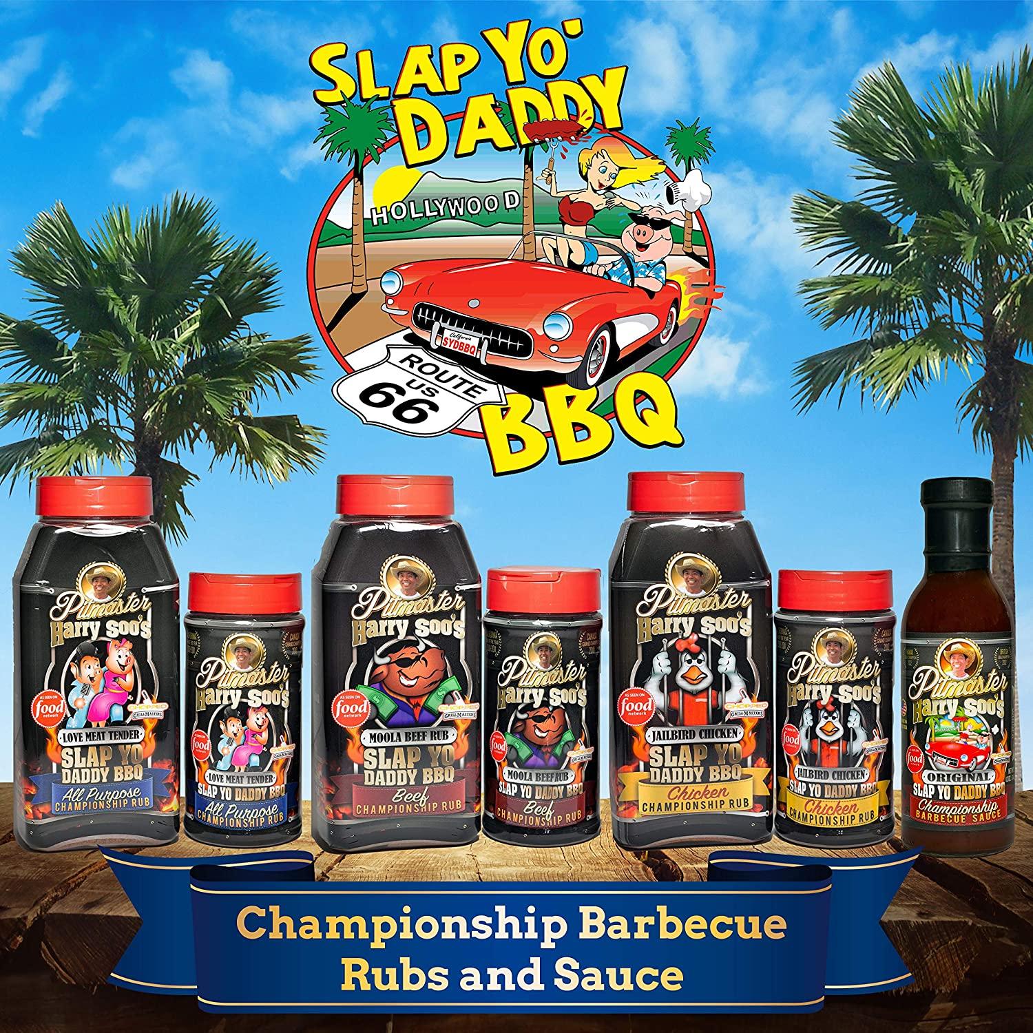 Slap Yo Daddy BBQ Rub - All Purpose Championship BBQ Seasoning from Harry  Soo - Pork Rub, Rib Rub, Brisket Rub - No MSG, Gluten Free - BBQ Rubs and  Spices for