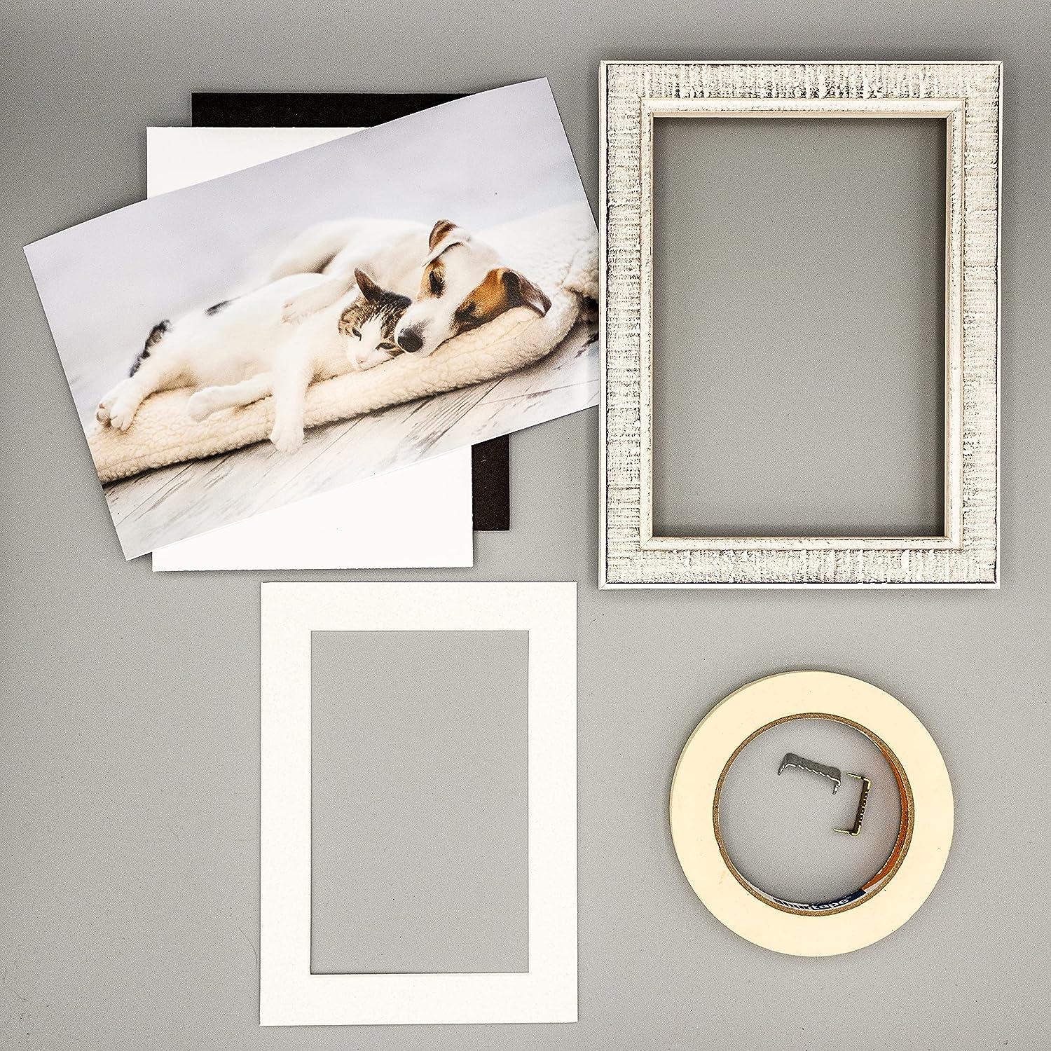 11x14 Mat for 12x16 Frame - Precut Mat Board Acid-Free Black 11x14 Photo Matte Made to Fit A 12x16 Picture Frame