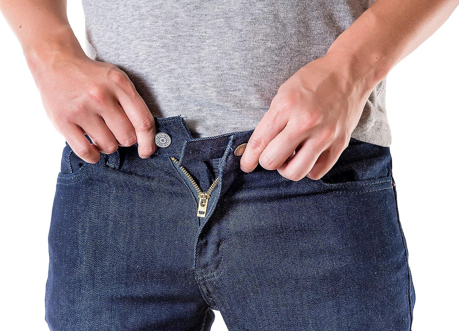 Denim Waist Extender Button Metal for Jeans Pants Skirt Comfy Expander  Extender | eBay