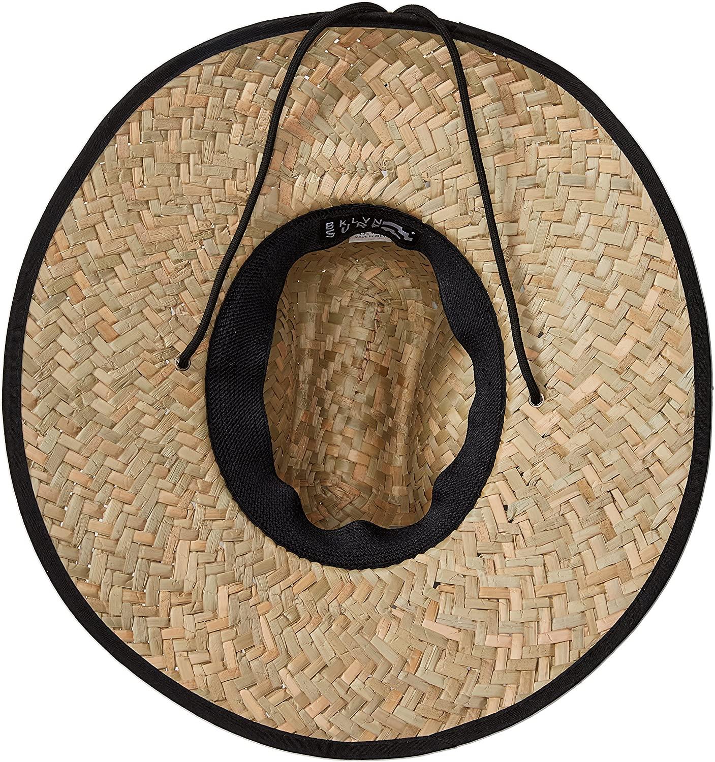 Straw Hats - Lifeguard Wide Brim Straw Sun Hat Dark Green