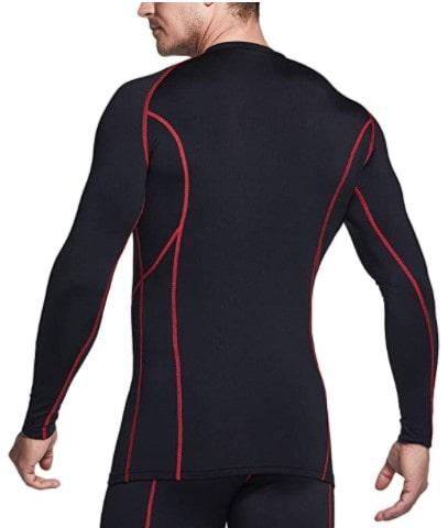 TSLA Men's Tactical V-Neck Long Sleeve Compression Shirts, Cool Dry  Athletic Wor