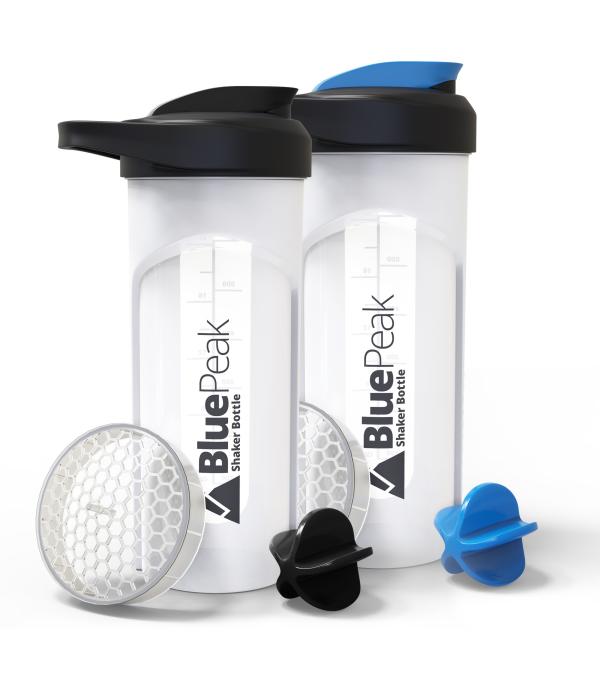 Leakproof Shaker Bottle For Protein Powder, Including Ball And Mixing Grid,  600ml Fitness Food Grade Cup