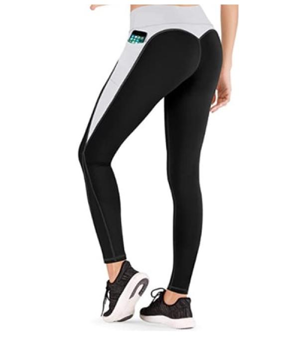 High Waist Yoga Pants with Pockets Tummy Control Workout Legging 4 Way  Stretchy Compression Tights