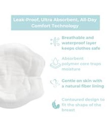 Zomee Nursing Pads 100 Count Disposable Nursing Pads for Breastfeeding  Ultra Absorbent Leak Proof Design Individually Wrapped BPA Free