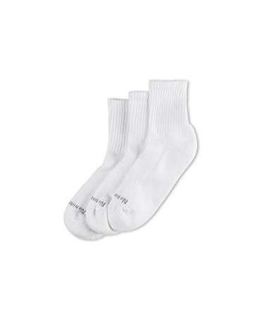 No nonsense womens Soft & Breathable Cushioned Mini Crew Socks One Size  White